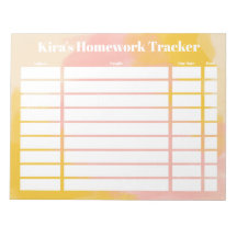 Anpassade Homwork Tracker