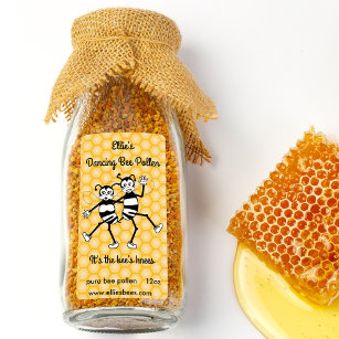 Anpassade honung flaska eller bivax fraktsedel