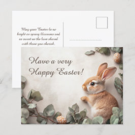 Anpassade 🐇 Hoppy Påsk Delight Helg Vykort