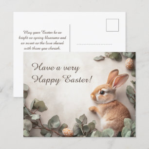 Anpassade 🐇 Hoppy Påsk Delight Helg Vykort