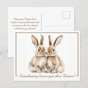 Anpassade 🐇 Hoppy Påsk Delight Helg Vykort