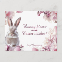 Anpassade 🐇 Hoppy Påsk Önskemål Helg Vykort