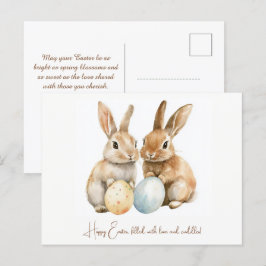 Anpassade 🐇 Hoppy Påsk Parad Helg Vykort