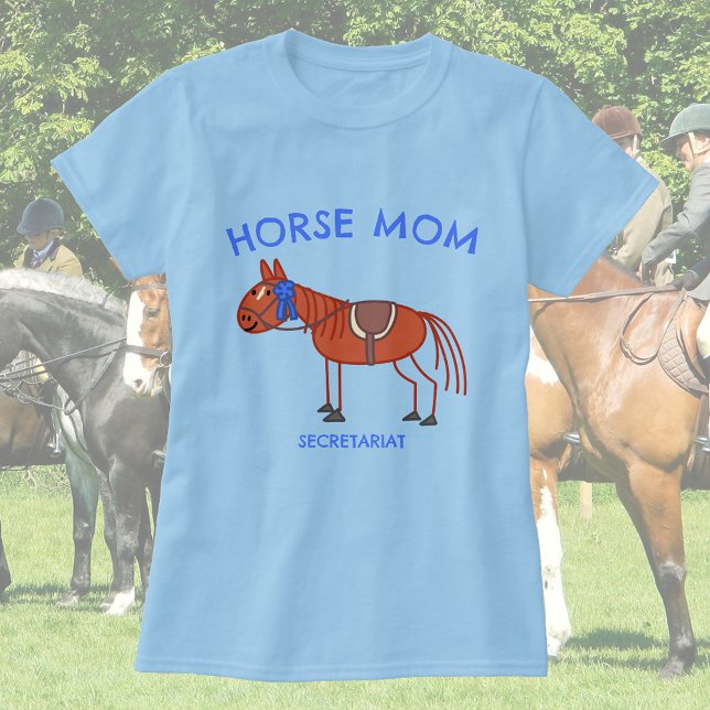 Anpassade: Horse Mamma - Kastanjedodle T Shirt (Skapare uppladdad)