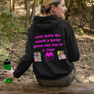 Anpassade Hug Promoting Hoodie T Shirt