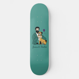 Anpassade Hund älskare Mini Skateboard Bräda 18,5 Cm
