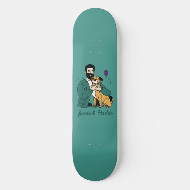 Anpassade Hund älskare Mini Skateboard Bräda 18,5 Cm (Framsida)