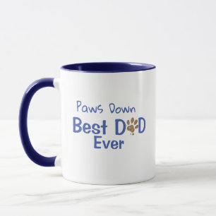 Anpassade Hund Fars dag Mugg, Pappa - Lustigt gift Mugg