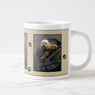 Anpassade hundfoto tassavtryck söta bildramar jumbo mugg