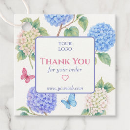 Anpassade Hydrangeas Business Tack Märkre Gåvor Etiketter