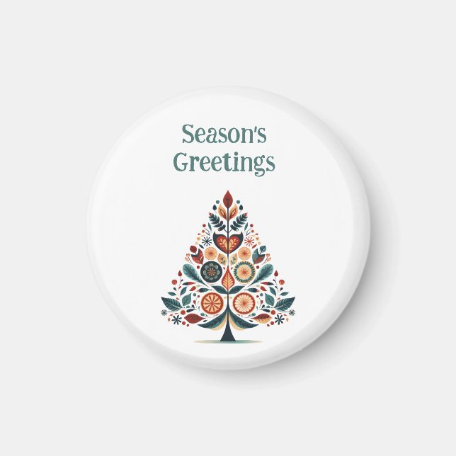 Anpassade Hygge Scandinavian Minimalist Magnet (Framsidan)