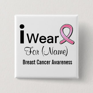 Anpassade I Bära a Breast Cancer Ribbon Knapp