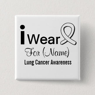 Anpassade I Bära a Lung Cancer Ribbon Knapp