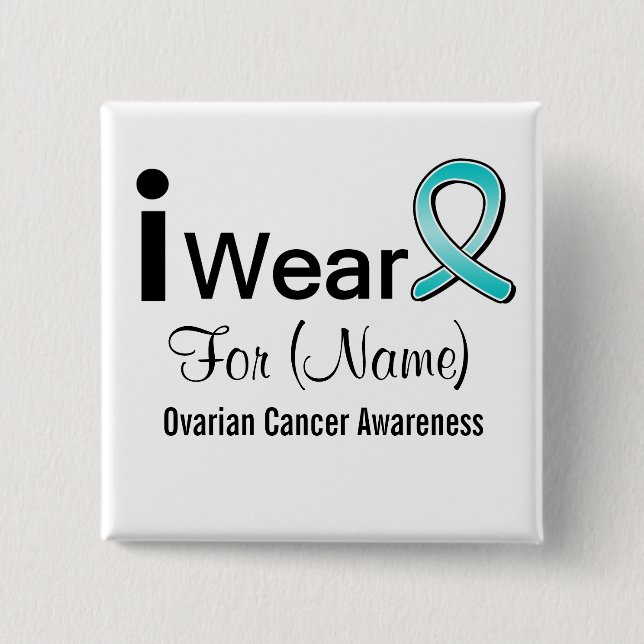 Anpassade I Bära och äggstockscancer Knapp (Framsida)