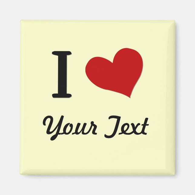 Anpassade I Heart Magnet (Framsidan)
