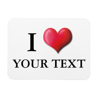 Anpassade I Heart Magnet 0005