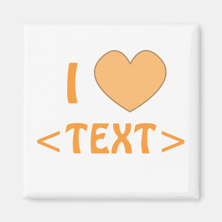 Anpassade I Heart Magnet 0008