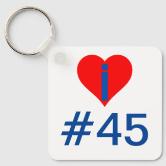 Anpassade I Heart President Keychain Nyckelring