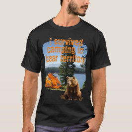 Anpassade I överlevde camping på björnens territor T Shirt