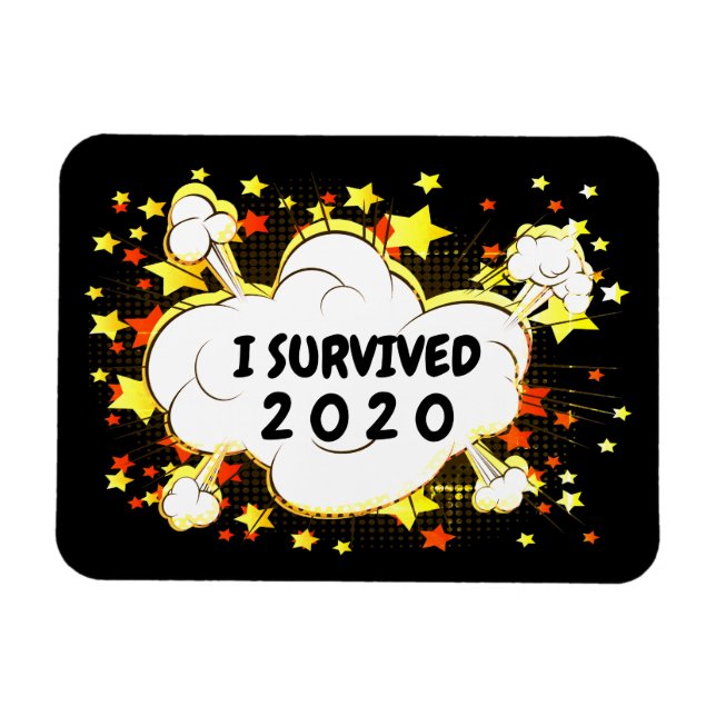 Anpassade I överlevt 20xx explosionsfärgat Magnet (Horisontell)