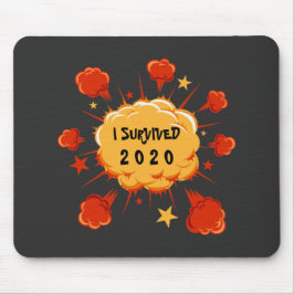 Anpassade I överlevt 20xx explosionsfri orange röd Musmatta