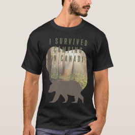 Anpassade I överlevt camping i Kanada T-Shirt