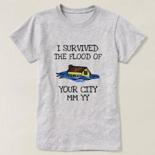 Anpassade I överlevt översvämningen T Shirt