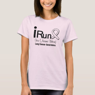 Anpassade I Springa för medvetenhet om lungcancer T-shirt