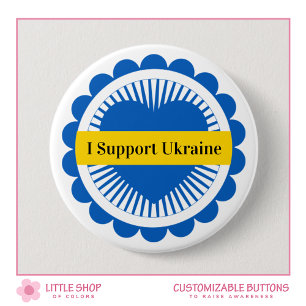 Anpassade I stöder Ukraina Knapp