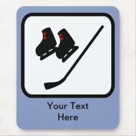 Anpassade Ice Hockey Logotyp Musmatta