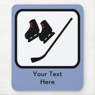 Anpassade Ice Hockey Logotyp Musmatta