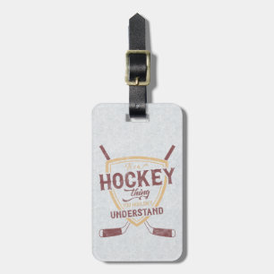 Anpassade Ice Hockey Luggage Tag-mall Bagagebricka