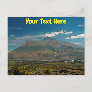 Anpassade Imbabura vulcano, Ecuador-vykort Vykort