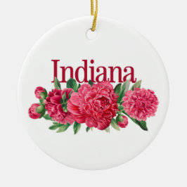 Anpassade Indiana Ornament med Peonies