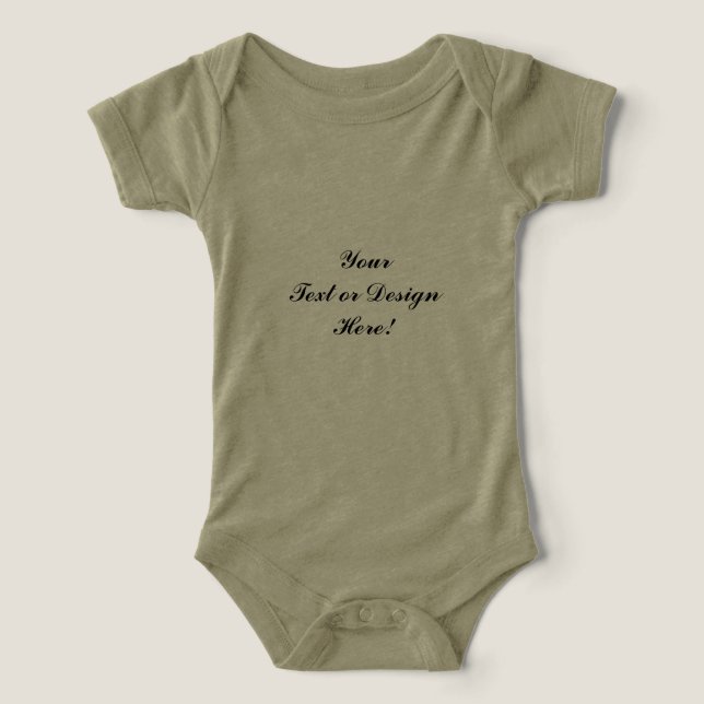 Anpassade Infant T-shirt - lägg till din design (Design Framsida)