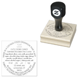 Anpassade Ingredienser Frimärke Stämpel