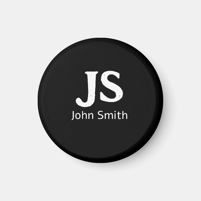 Anpassade initialer magnet (Framsidan)