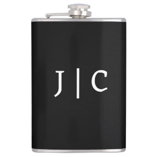 Anpassade initialer monogram minimalistisk modern fickplunta