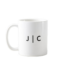 Anpassade Initialer Monogram Minimalistisk Modern