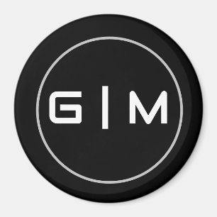 Anpassade initialer namn magnet