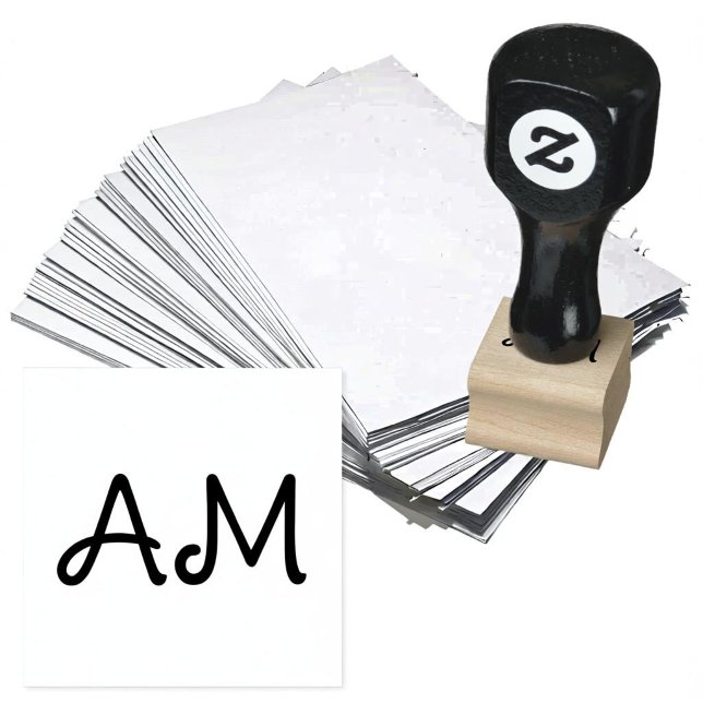 Anpassade initialer Personlig gummistämpel Stämpel (Personalized Rubber Stamps)