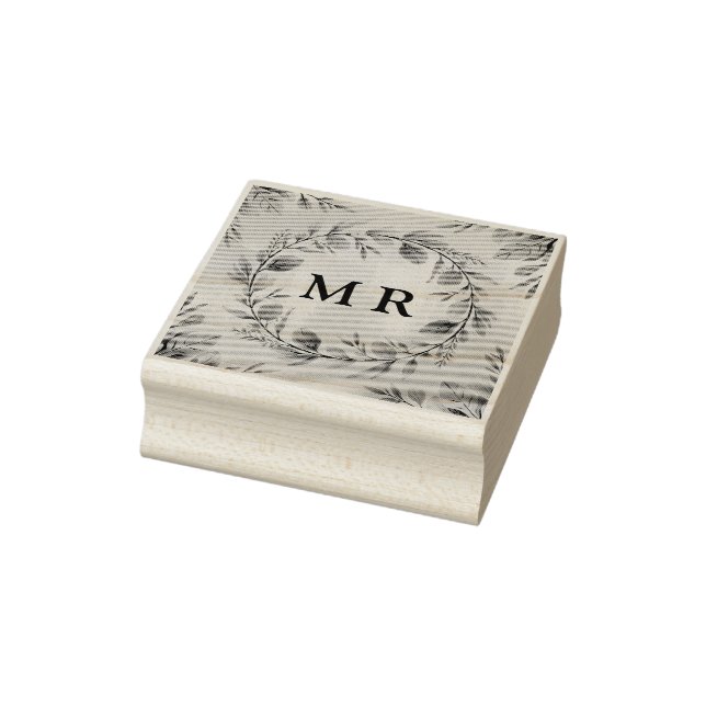 Anpassade Initialer Utandning - Elegant Monogram Stämpel (Stämpel)