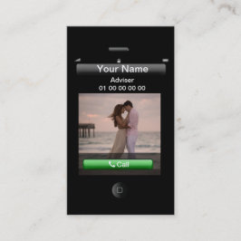 Anpassade iPhone-design (med social-knappar) Visitkort