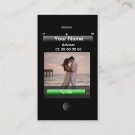 Anpassade iPhone-design (med social-knappar) Visitkort