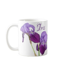 Anpassade Iris namn lila iris vår blommigt