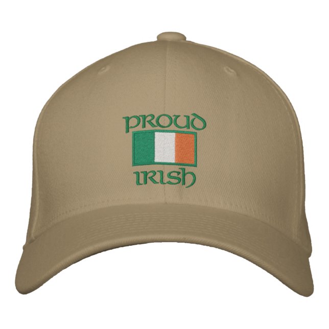 Anpassade Irish Flagga Hats Broderad Keps (Framsida)