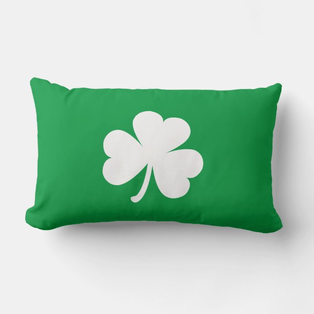 Anpassade Irish Shamrock Lumbarkudde (Framsida)