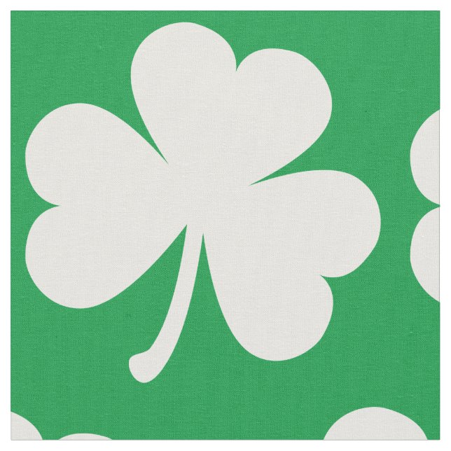 Anpassade Irish Shamrock Tyg (Närbild)