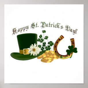 ANPASSADE Irish St. Patrick's Design Poster