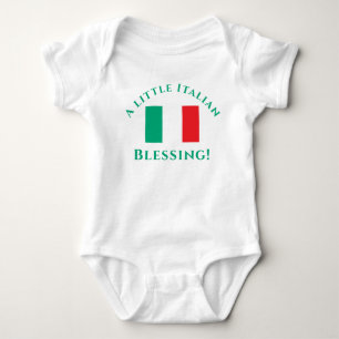 Anpassade Italienska Patriotic Baby Bodykosti T Shirt